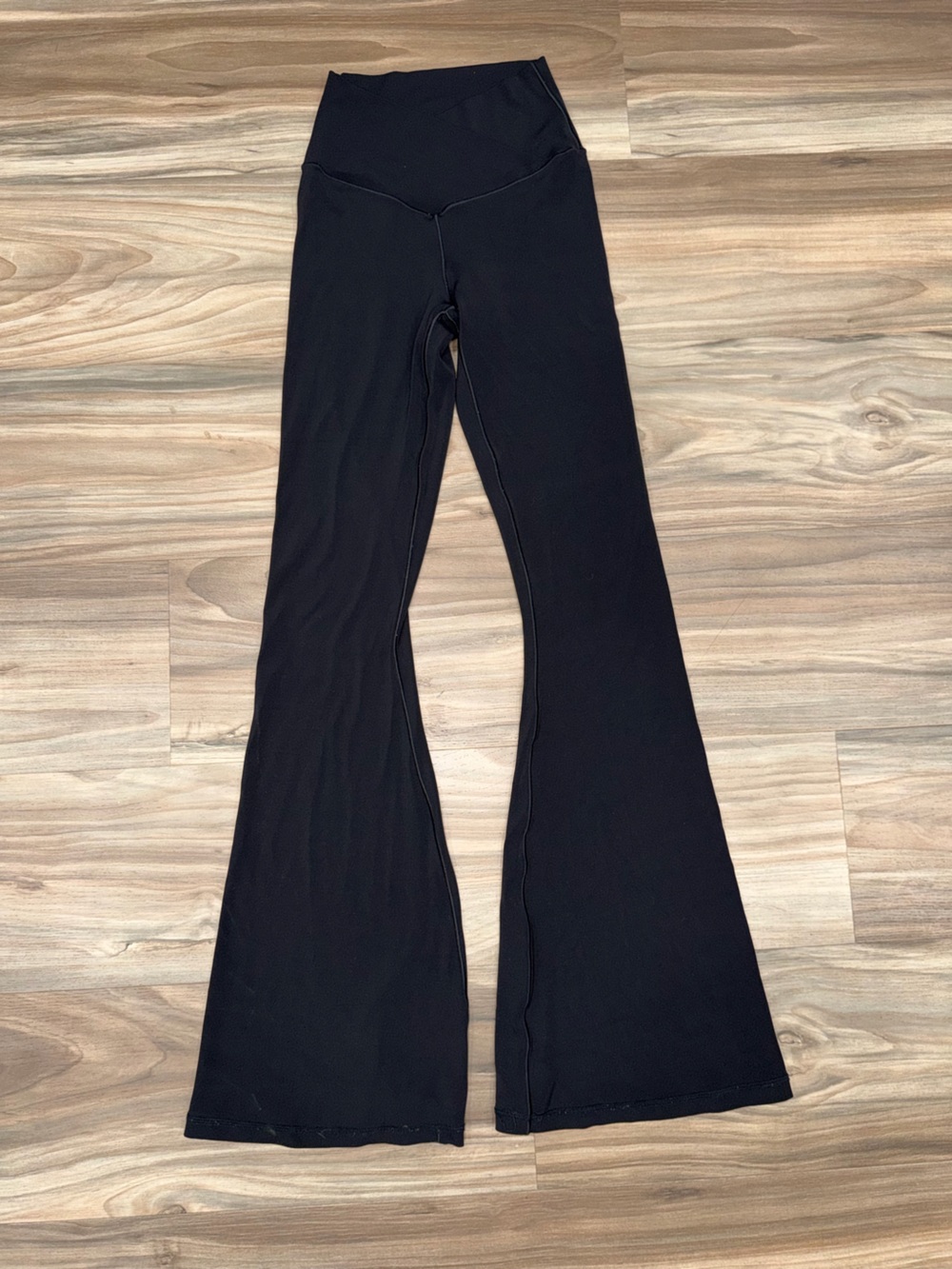 High-Waist Black Boot Cut Yoga Pants